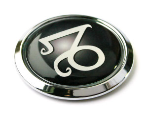 Capricorn 3D Adhesive Zodiac Chrome Auto Emblem