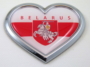 Belarus Heart Chrome Emblem