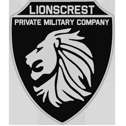 LIONCREST LOGO Military Sticker