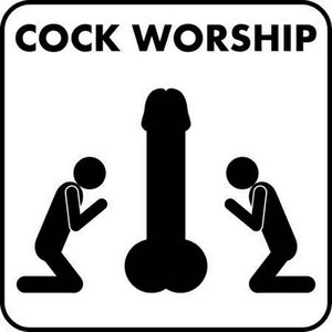 Cock Worship Sticker