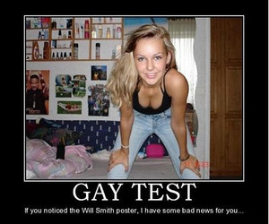 gay test sticker