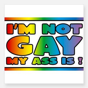 I'm not gay  my ass is sticker