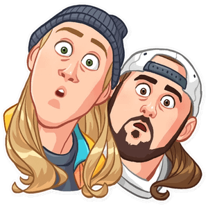 jay and silent bob funny cartoon wall sticker 4