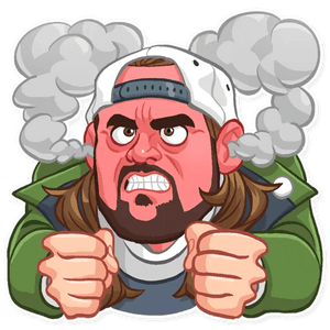 jay and silent bob funny cartoon wall sticker 10