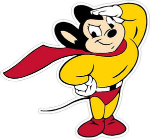 Mighty Mouse Salute Sticker