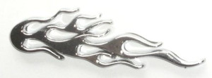 Flame Chrome Emblem 20 pack