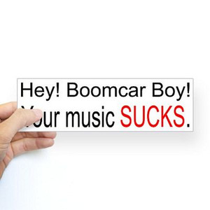 boom car funny bumper sticker