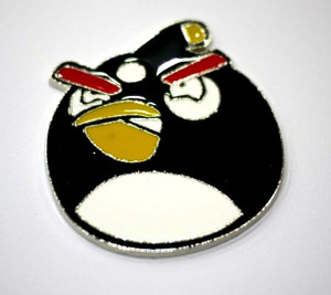 Angry Bird METAL Car Emblem Black