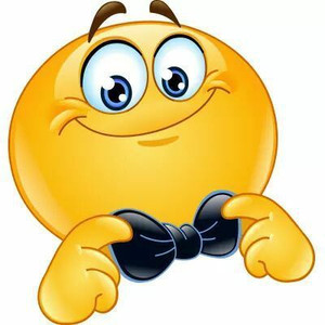 smiley bowtie sticker