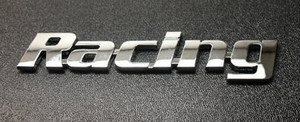 Racing Chrome Badge