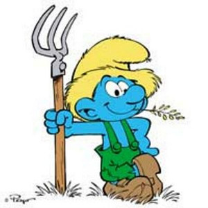 Farmer Smurf Decal 1403