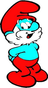 Papa Smurf Decal Color