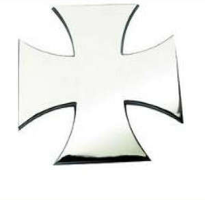Maltese Chrome Cross Emblem
