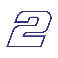 2 Penske race car number sticker