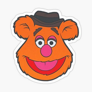 FOZZY BEAR MUPPET STICKER
