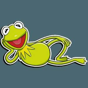 kermit the FROG muppet show sticker 11