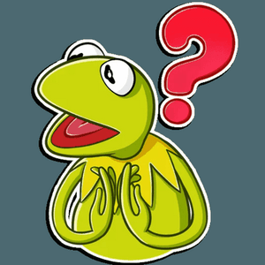 kermit the FROG muppet show sticker 12
