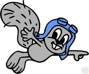 R&B FLYING SQUIRREL STICKER