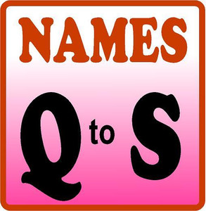 Names Q to S