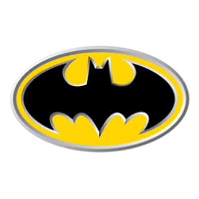 3D Batman Logo Oval Diecut Decal Sticker