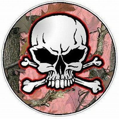 SKULL CIRCULAR FILLS Camo Nature with Pink