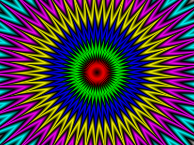 psychedelic patterns wall decal or window sticker15