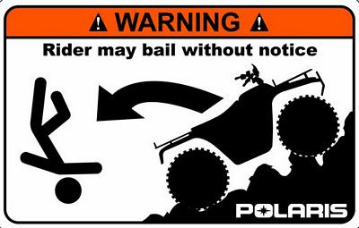 Polaris Funny Warning Sticker Set 2