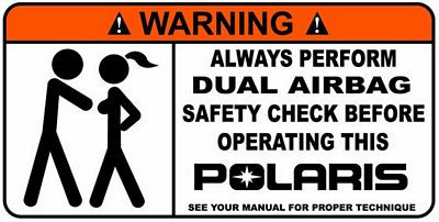 Polaris Funny Warning Sticker Set 5