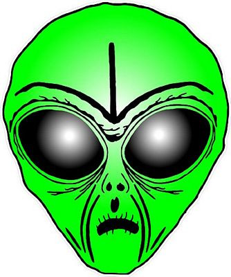 Alien Head Sticker 5