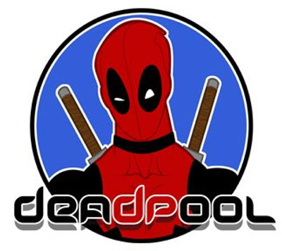 Deadpool Logo Circular Sticker
