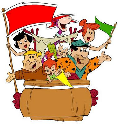 Flintstones and Rubbles in  Car Color Decal Sticker