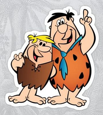 Fred and Barney BEST BUDS Flintstone Sticker