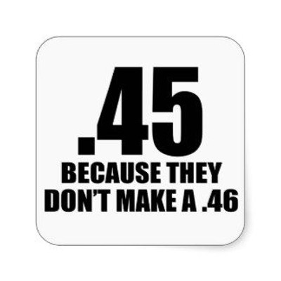 gun control sticker 45