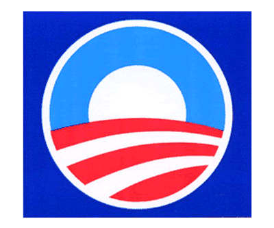 Obama Patriotic Color Decals and Stickers