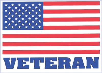 Veteran Full Color Rectangular Bumper Sticker