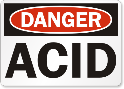 Chemical Safety Sign or Stickers