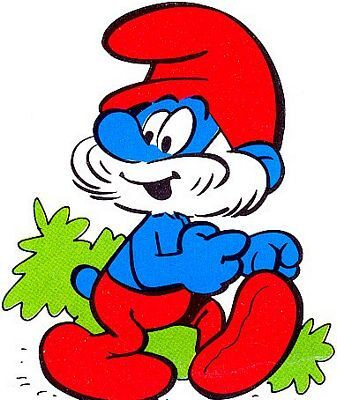 Smurf Cartoon Stickers