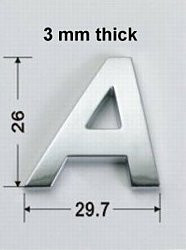 Style 2 - Italic Block - 1.2"