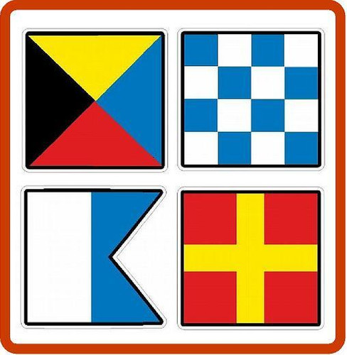 International Maritime Signal Flag Stickers