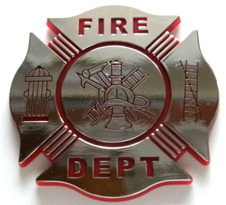 Firefighter and EMT Chrome Emblems