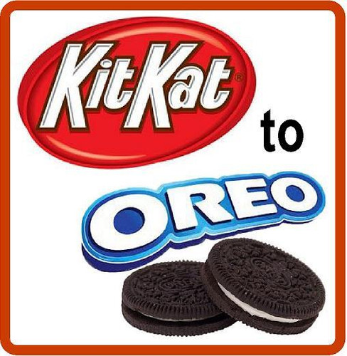 KitKat to Oreo CANDY LOGOS