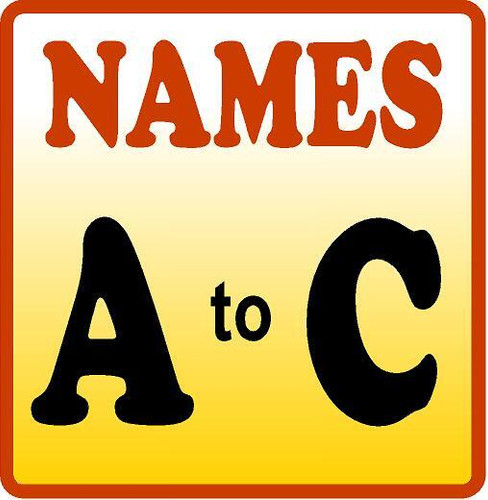 Names A to C
