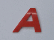 Style 2 - Italic RED - 1.2"