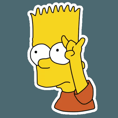 bart simpson BS Sticker