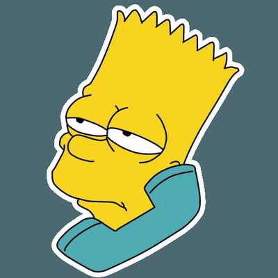bart simpson PHONE Sticker