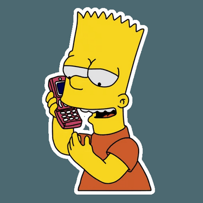 bart simpson PHONE Sticker 3