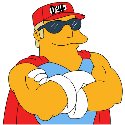 duffman sticker 23093