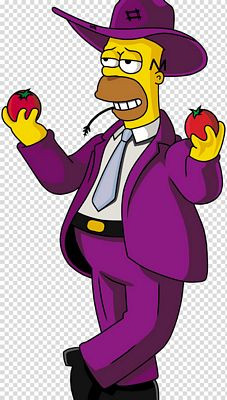 homer simpson purple homer Sticker