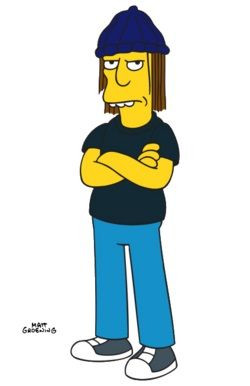 Jimbo Jones funny simpson sticker