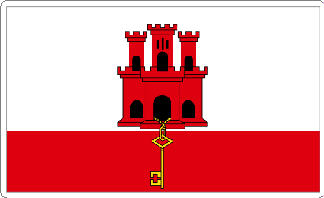 Gibraltar Flag Sticker
